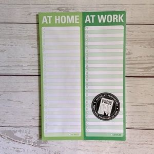 New in Package Knock Knock Perforated Paper Note Pad At Home At Work To Do List